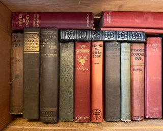 Antique Books With Corn Crate