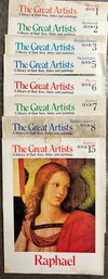 Lot Of 8 Vintage The Great Artists Magazine.