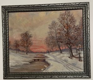 Painted Winter Scene