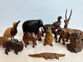Vintage Wooden Animal Collection