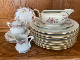 Lot Of 14 Misc Floral China Pieces