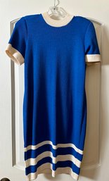 Vintage St. John Blue Dress Sz 2