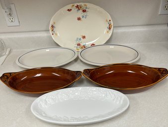 4 Platters & 2 Baking Dishes