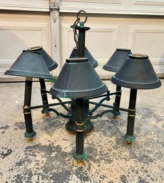 Hanging Lamp Green Metal