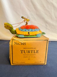 Vintage Mechanical Turtle By J. Chein Co