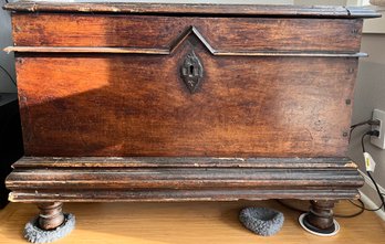 French Large Solid Wood Chest/trunk.