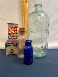 Lot Of 5: Vintage Advertisement Bottles & Boxes