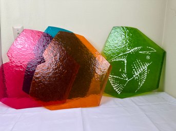 Set Of 4 Colored Plexiglass For Hawaiian Airlines