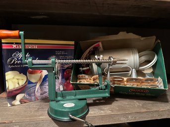 Two Apple Peelers And Cookie Press