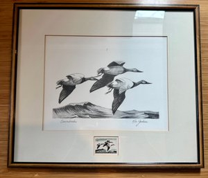 Ron Jenkins Duck Stamp Print 1966