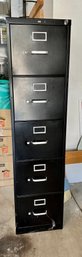 HON Five Drawer File Cabinet