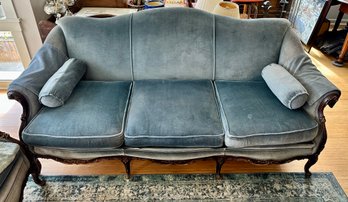 Blue Victorian Era Sofa
