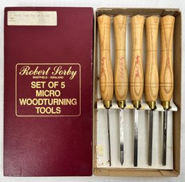Robert Sorby Set Of 5 Micro Wood Turning Tools.