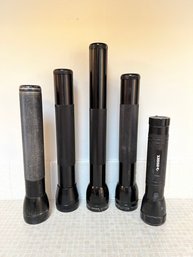 Set Of 5 Mag-lite And Other Flashlights