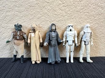 Lot Of Five Star Wars Figures Storm Trooper