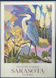 Sarasota Great Heron Framed Print