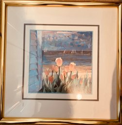 Artwork- Seascape With Tulips