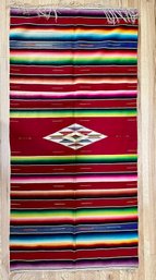 Large Mexican Zapotec Rug. 5 X 29