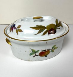 Royal Worcester 1961 Evesham Gold Casserole Dish With Lid