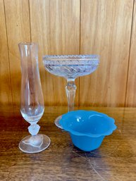 Lot Of Vintage Glass Items