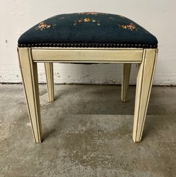 Vintage Needlepoint Foot Stool -Local Pick Up