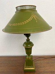 Green Country Lamp Heavy Base.