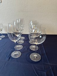 Lot Of Eight Wine Glasses