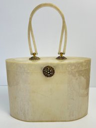 Vintage Pearlescent Lucite Box Purse