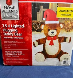 7.5ft  High Lighted Hugging Animated Teddy Bear