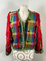 Crystal Hand Woven Jacket Made In Columbia M