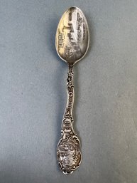 Sterling Silver Souvenir Spoon From Toledo Ohio.