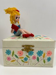 Vintage Whimsical Music Jewelry Box Imported From Japan.