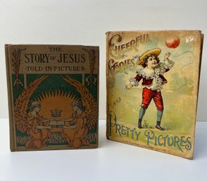 Antique 1920s The Story Of Jesus  Cheerful Stories And Pretty Pictures Books