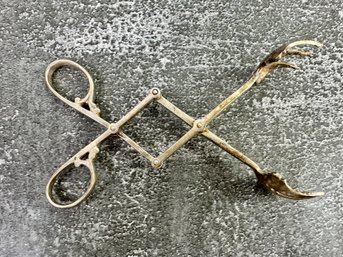 Antique Sterling Collapsable Tongs