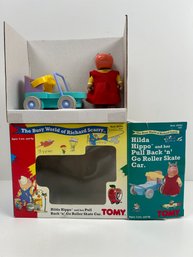 Tomy Toys Hilda Hippo And Her Pull Back And Go Roller Skate Car.