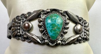 Vintage Native American Turquoise Cuff Bracelet