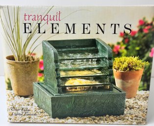 Tranquil Elements Clear Ledge Lighted Fountain.