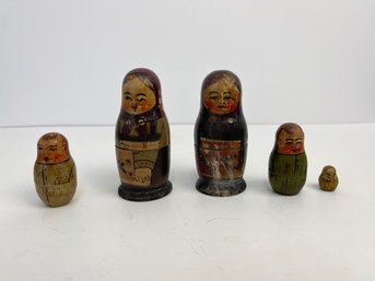 Vintage Russian Dolls Assorted Piecess