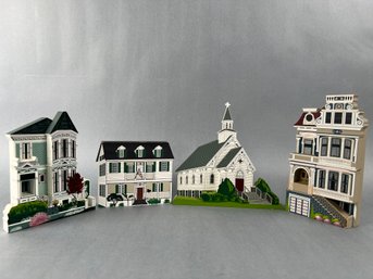 3d Wood Cutout Houses From Different Parts Of The Country.