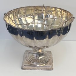 Very Large Silver Plate Punch/ice Bowl