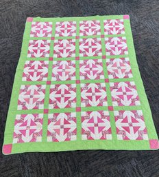 Pastel Hand Made Quilt