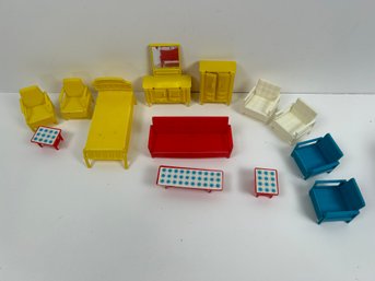 Lot Of Dollhouse Furniture.