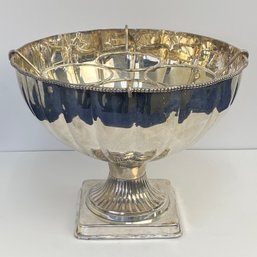 Very Large Silver Plate Punch Ice Bowl