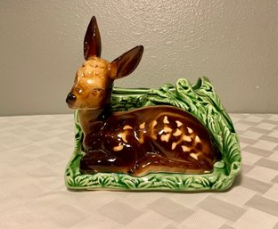 Vintage Shawnee Pottery Fawn Planter - #766