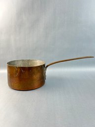 Antique Hammered Copper Pot