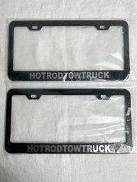 Hot Rod Tow Truck License Plate Covers