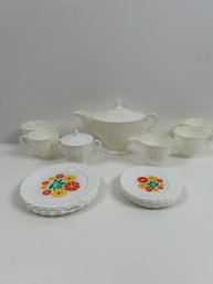 Vintage Eagle Toys Plastic Tea And Dessert Set.