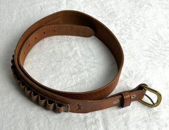 Leather Western Style Ammo Belt