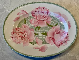 Hermes Limoges Peonies Porcelain Large Platter  *local Pick Up Only*