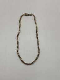 Vintage Small Tan Cultured Pearls - Clasp Needs Work